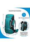 Profesyonel Outdoor Dağcılık, Kamp ve Yürüyüş Sırt Çantası (60  Litre) Turkuaz 8125