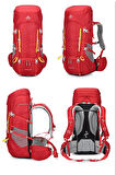 Outdoor Kamp ve Yürüyüş Sırt Çantası (50 Litre) Kırmızı 8197