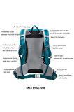 Outdoor Kamp ve Yürüyüş Sırt Çantası (40 Litre) Turkuaz 2273