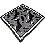 Pierre Cardin Beyaz - Siyah Geometrik Desen Tivil İpek Eşarp 8339438-916