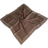 Aker Kahverengi Elegance Monogram Eşarp 1090500-932
