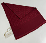 Elegans Monogram Şal-75 X 190-090700-941 Bordo