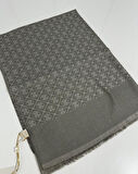 Elegans Monogram Şal-75 X 190-090700-975 Koyu Vizon