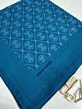 Elegans Monogram Eşarp - 1090750 -923 Petrol
