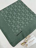 Elegans Monogram Eşarp - 1090750 -951 Nefti Yeşil