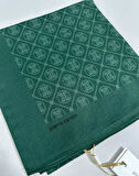 Elegans Monogram Eşarp - 1090750 -953 Zümrüt Yeşili