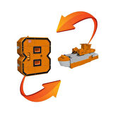 Pocket Morphers 68886 No.8 Askeri Denizaltı