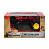 1:18 Rock Crawler Uzaktan Kumandalı Aksiyon Aracı 07544 Kırmızı