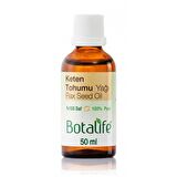 Botalife Saf Keten Tohumu Yağı 50ml Soğuk Pres %100 Doğal Sıkım
