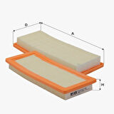 HAVA FILTRESI FIORINO 07> QUBO 08> / BIPPER 08> / NEMO 08> 1.4