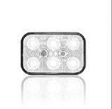 Unıversal 12v/24v 6 Ledli Beyaz Dikdörtgen 160flaş/dk. 3m Bantlı Montaj Su Geçirmez - Sanel-Sbdf6w