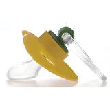 Tombik %0 BPA Silikon Damaklı Emzik 3 Ay+ / Sarı