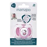 Mamajoo Tekli Desenli Emzik & Renkli Saklama Kutusu 6 ay+/Pembe İnek