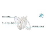 Mamajoo Ortodontik Emzik 0 Ay+ Kurbağa Prens | Tekli, Silikon, Damaklı - Saklama Kabı Hediyeli