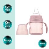 Mamajoo Antikolik Akıtmaz Alıştırma Bardağı 160 ml Powder Pink, 6 Ay+