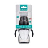 Mamajoo Kulplu Eğitici Bardak 270 ml & Yedek İkili Biberon Emziği XL No.4 / Black