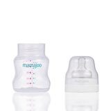 Mamajoo Silver Biberon 150 ml & Kulplu Eğitici Bardak 270 ml / Beyaz
