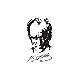 İmzalı Atatürk Silüet Oto Sticker 17 cm x 30 cm