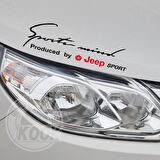 Jeep Mind Sport Araba Tampon Araç Sticker Yapıştırma