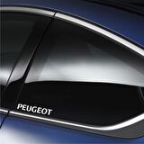 Peugeot Araba Arka Cam Araç Sticker Yapıştırma 2Adet