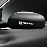 Citroen Araba Yan Ayna Araç Sticker Yapıştırma 2Adet