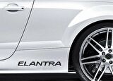 Elantra Yapıştırma Marşpiyel Yazısı Sticker 2 Adet