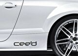 Ceed Yapıştırma Marşpiyel Yazısı Sticker 2 Adet