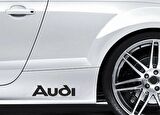 Audi 2 Yapıştırma Marşpiyel Yazısı Sticker 2 Adet