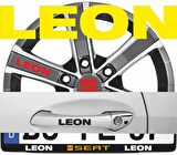 Leon Kapı Kolu Sticker Yapıştırma 8Adet 1