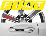 Fiat Kapı Kolu Sticker Yapıştırma 8Adet