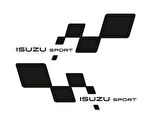 Isuzu Sport Yan Kapı için Çamurluk Sticker 2 Adet Sağ Sol
