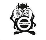 Volvo Taz Komik Araba Sticker Yapıştırma