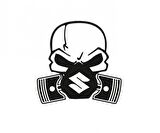 Suzuki Piston Kuru Kafa Araba Sticker Yapıştırma