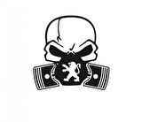 Peugeot Piston Kuru Kafa Araba Sticker Yapıştırma