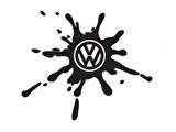 Volkswagen Damla Görünümlü  Sticker Damlası Yapıştırma 2 Adet