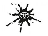 Toyota Damla Görünümlü  Sticker Damlası Yapıştırma 2 Adet