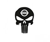 Nissan Kuru Kafa Punisher Araba Sticker Yapıştırma