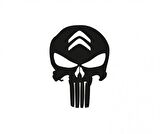 Citroen Kuru Kafa Punisher Araba Sticker Yapıştırma