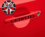 Kia Cerato Kapı Kolu Sport Sticker Yapıştırma 8 Adet