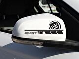 Yan Ayna Fiat Modifiye Sticker Yapıştırma 2 Adet