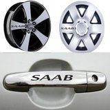 SAAB Kapı Kolu Jant Sticker Yapıştırma 8 Ad