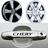 Chery Kapı Jant Sticker Yapıştırma 8 Adet