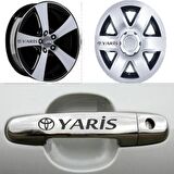 Toyota Yaris Kolu Jant Sticker Yapıştırma 8 Ad