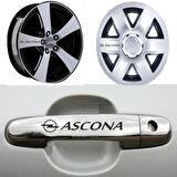Opel Ascona Kapı Kolu Jant Sticker Yapıştırma 8 Ad