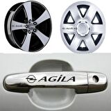 Opel Agila Kapı Kolu Jant Sticker Yapıştırma 8 Ad