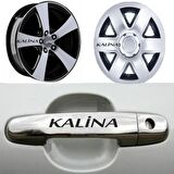 Lada Kalina Kapı Kolu Jant Sticker Yapıştırma 8 Adet