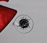 Yumruk Depo Kapağı Oto Sticker Yapıştırma