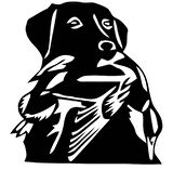 Ördek Avı Labrador Köpek Araba Sticker Çıkartması