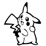 Pikachu Pikacu Sticker Araba Oto  Yapıştırma