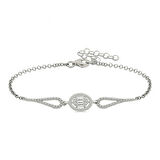 925 Ayar Gümüş Rodyum Oval Baget Bileklik T6575 (599599)